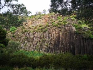 Organ pipes rock formation in national park Keilor